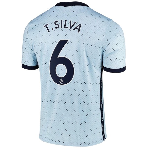 Camiseta Chelsea NO.6 T. Silva Segunda Equipación 2020-2021 Azul